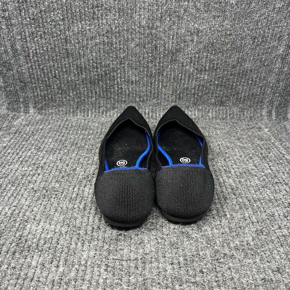 Rothy’s The Point Flats Pointed Toe Knit Ballet Black Women’s Size 9 - Picture 3 of 6